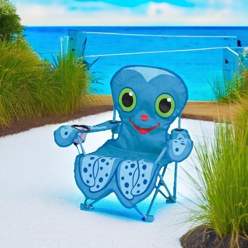imageMelissa ampamp Doug Sunny Patch Flex Octopus Folding Beach Chair For Kids FrustrationFree PackagingFrustrationFree Packaging