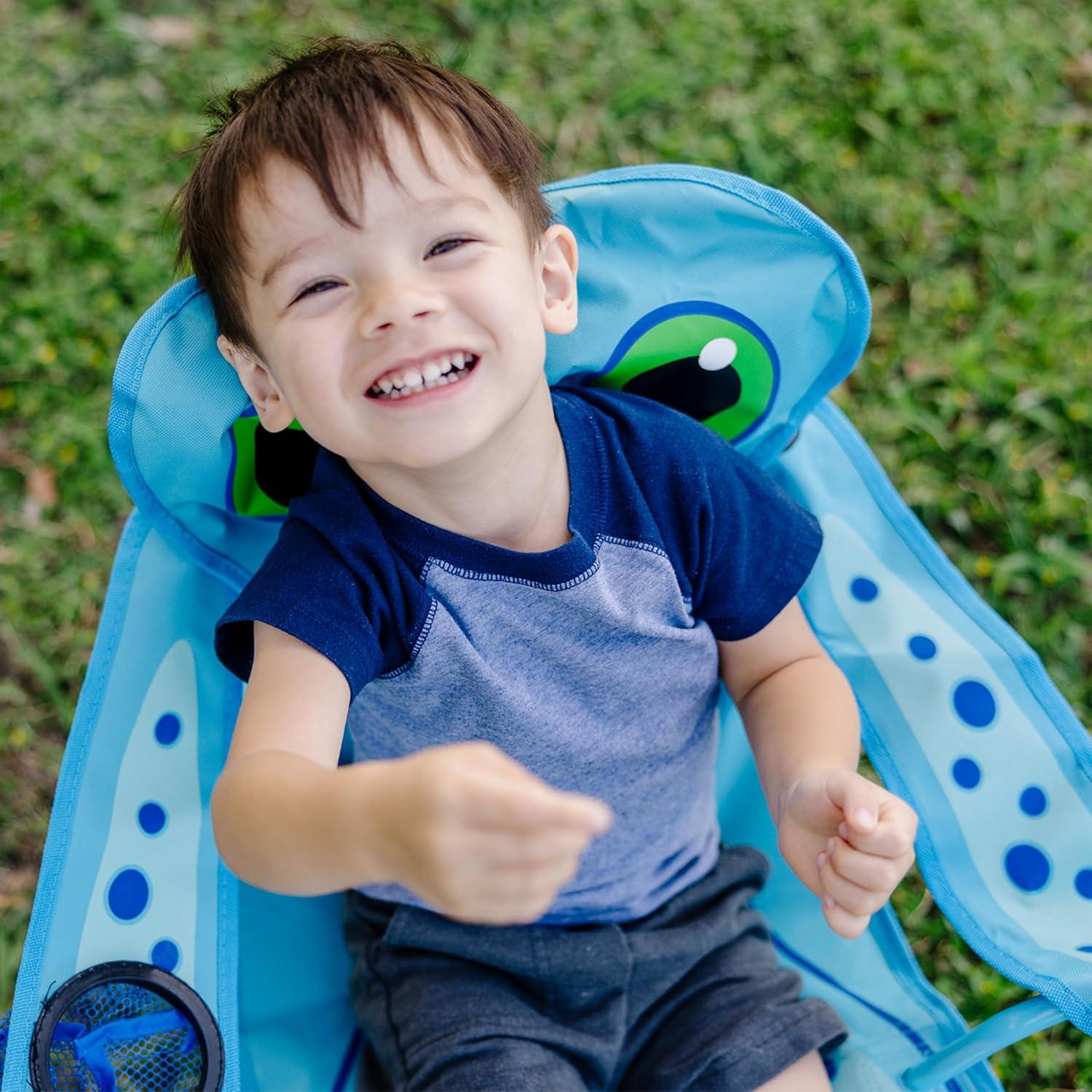 imageMelissa ampamp Doug Sunny Patch Flex Octopus Folding Beach Chair For Kids FrustrationFree PackagingFrustrationFree Packaging