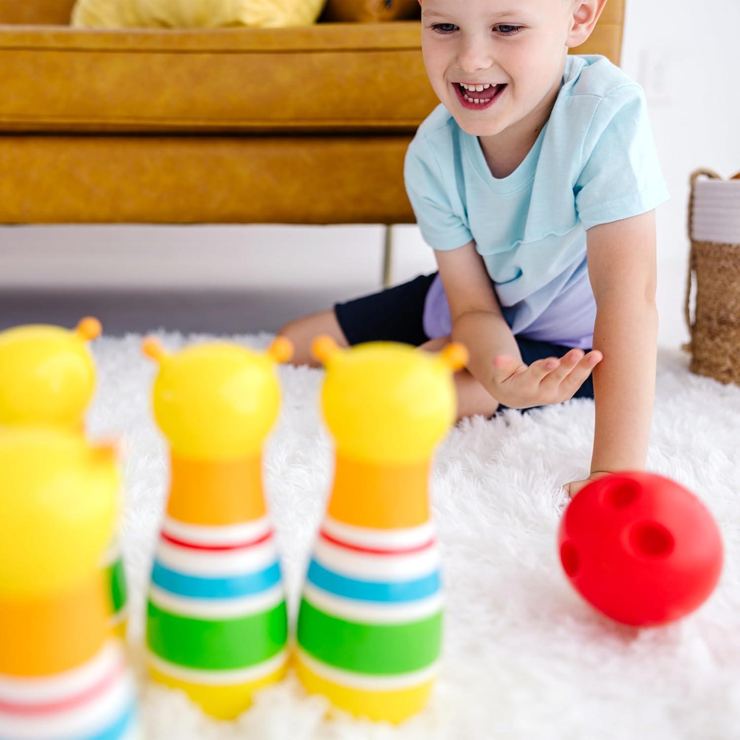 imageMelissa ampamp Doug Sunny Patch Giddy Buggy Bowling Action Game  6 Bug Pins 1 Plastic BallGiddy Buggy Bowling Set