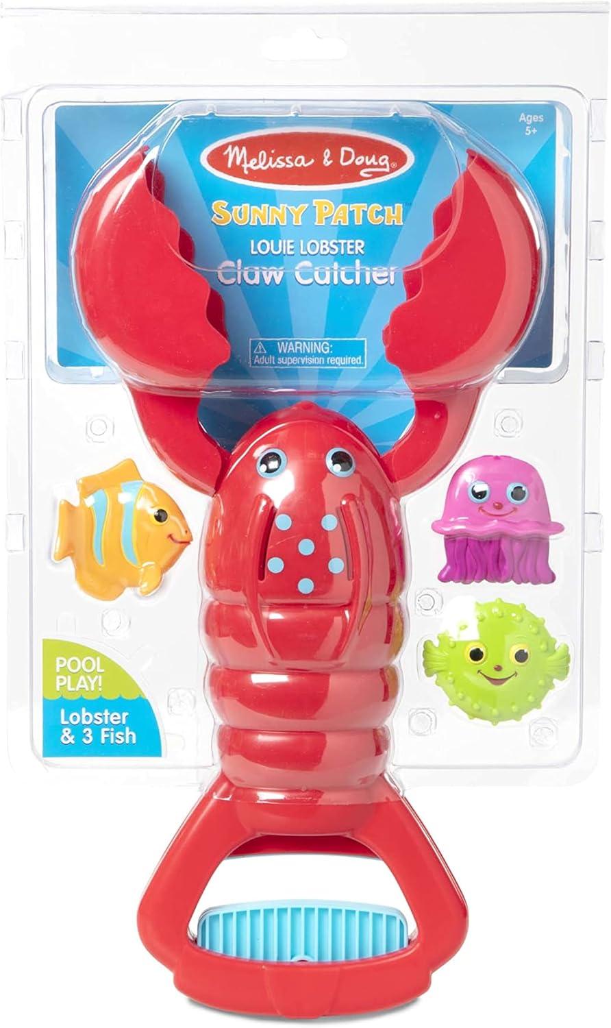 imageMelissa ampamp Doug Sunny Patch Louie Lobster Claw Catcher  GrabandSqueeze Pool Toy