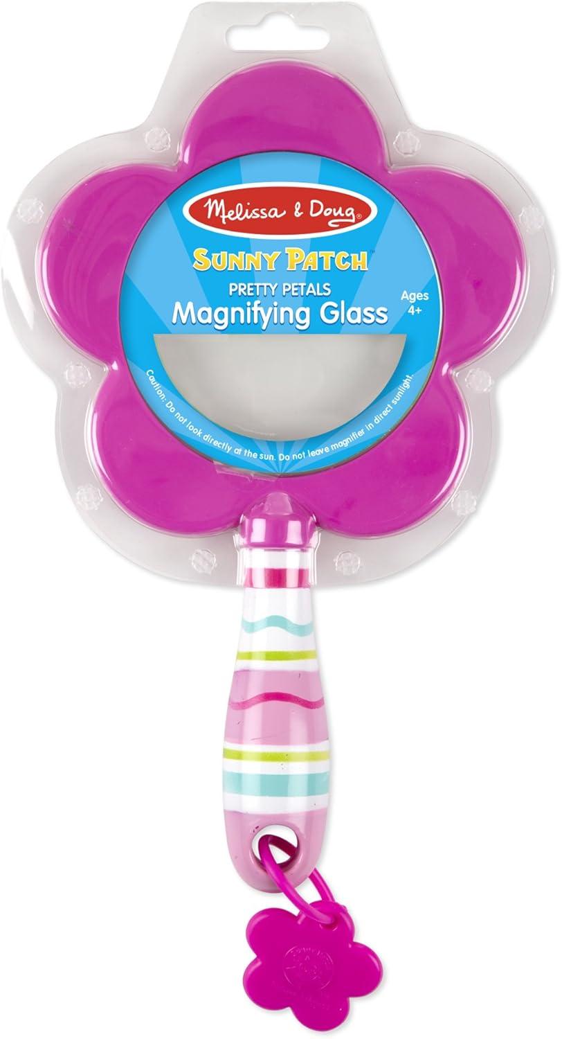 imageMelissa ampamp Doug Sunny Patch Pretty Petals Flower Magnifying Glass with Shatterproof LensOne Size