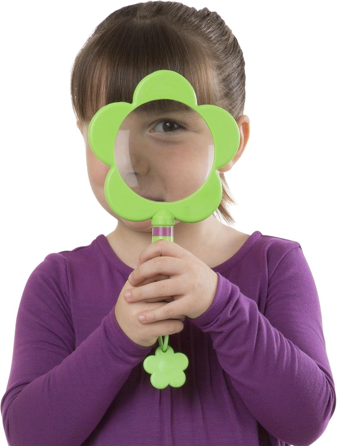 imageMelissa ampamp Doug Sunny Patch Pretty Petals Flower Magnifying Glass with Shatterproof LensOne Size