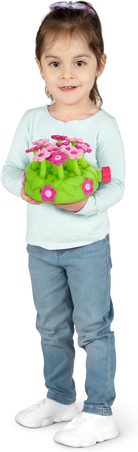 imageMelissa ampamp Doug Sunny Patch Pretty Petals Flower Sprinkler Toy with Hose Attachment