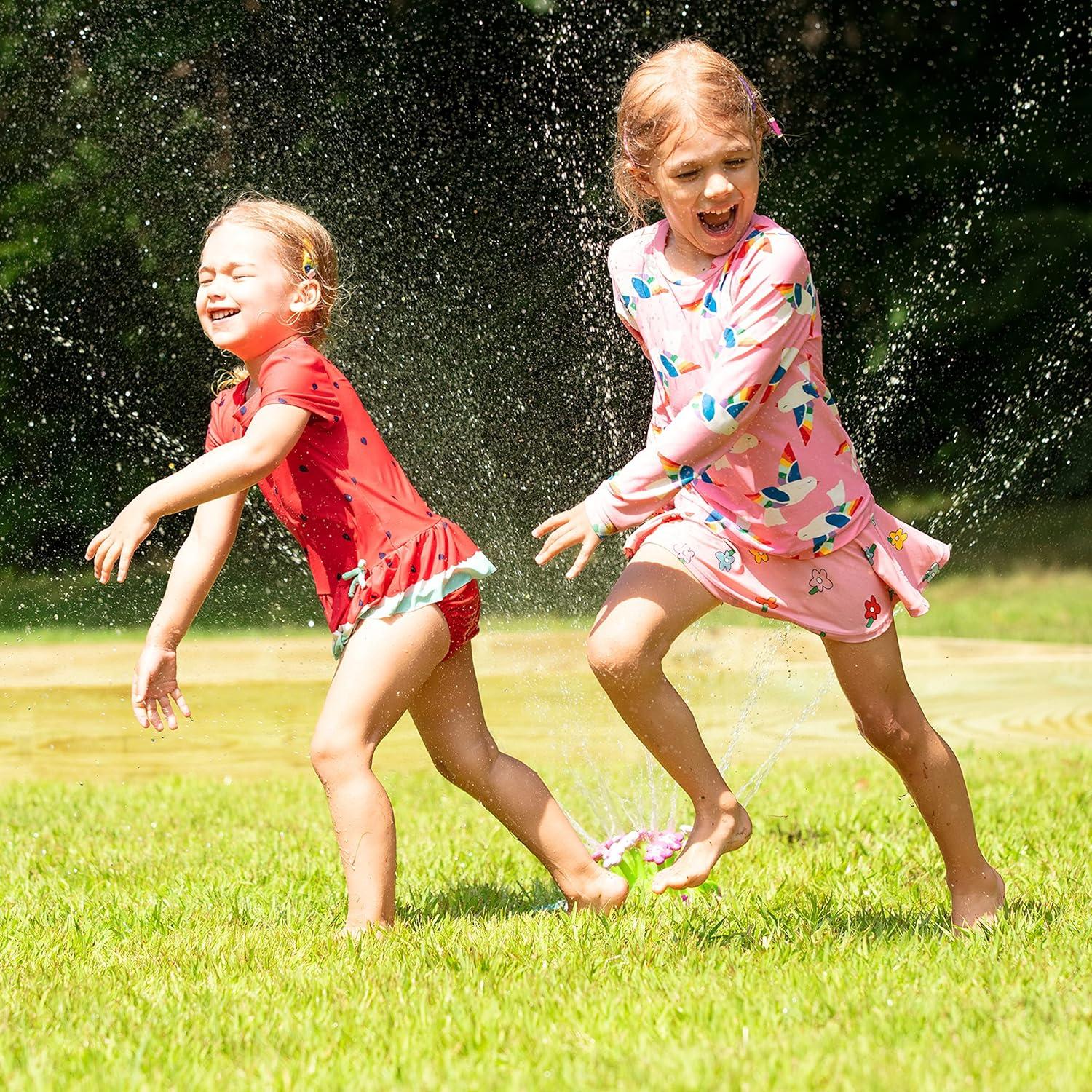 imageMelissa ampamp Doug Sunny Patch Pretty Petals Flower Sprinkler Toy with Hose Attachment