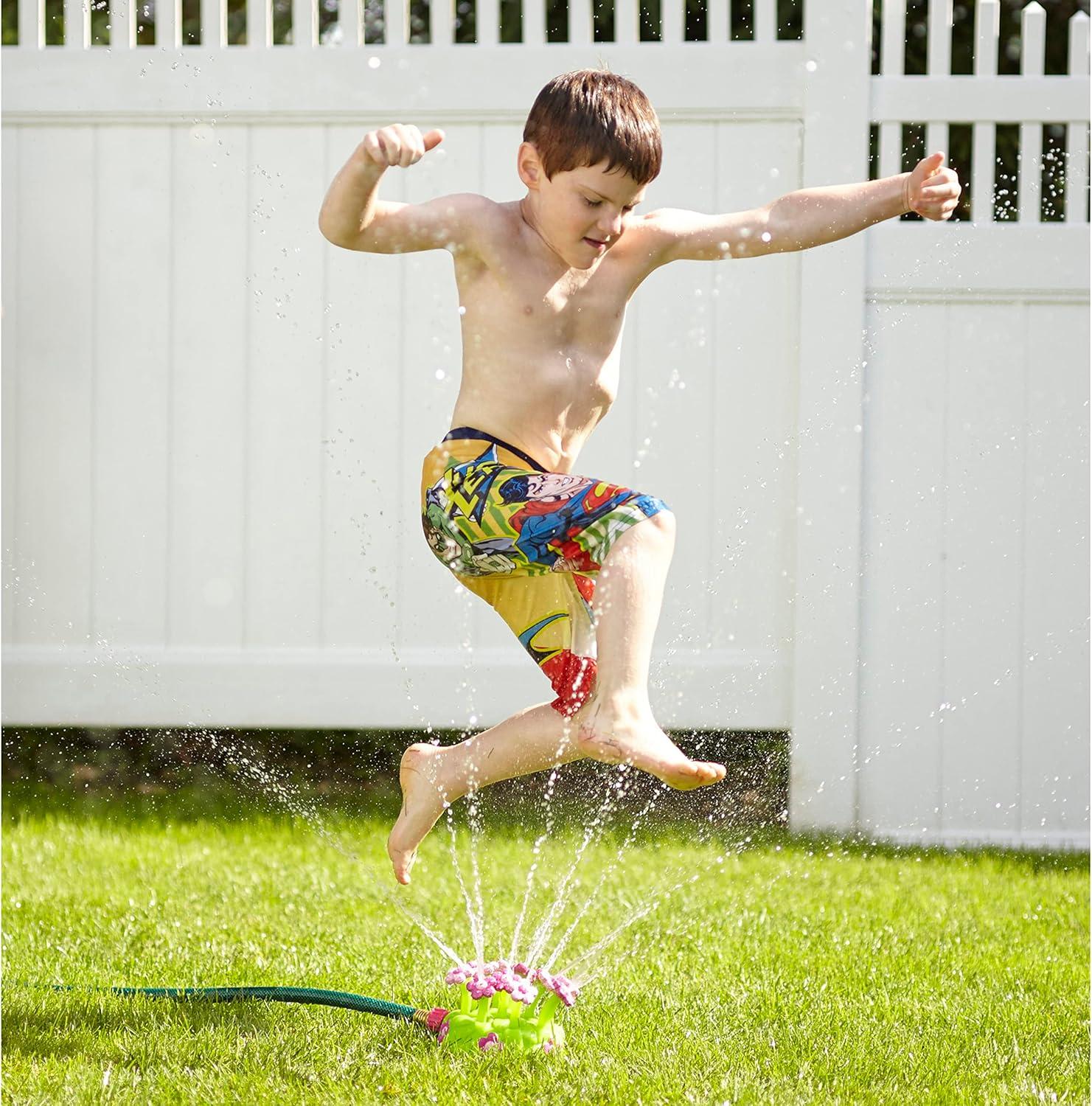imageMelissa ampamp Doug Sunny Patch Pretty Petals Flower Sprinkler Toy with Hose Attachment