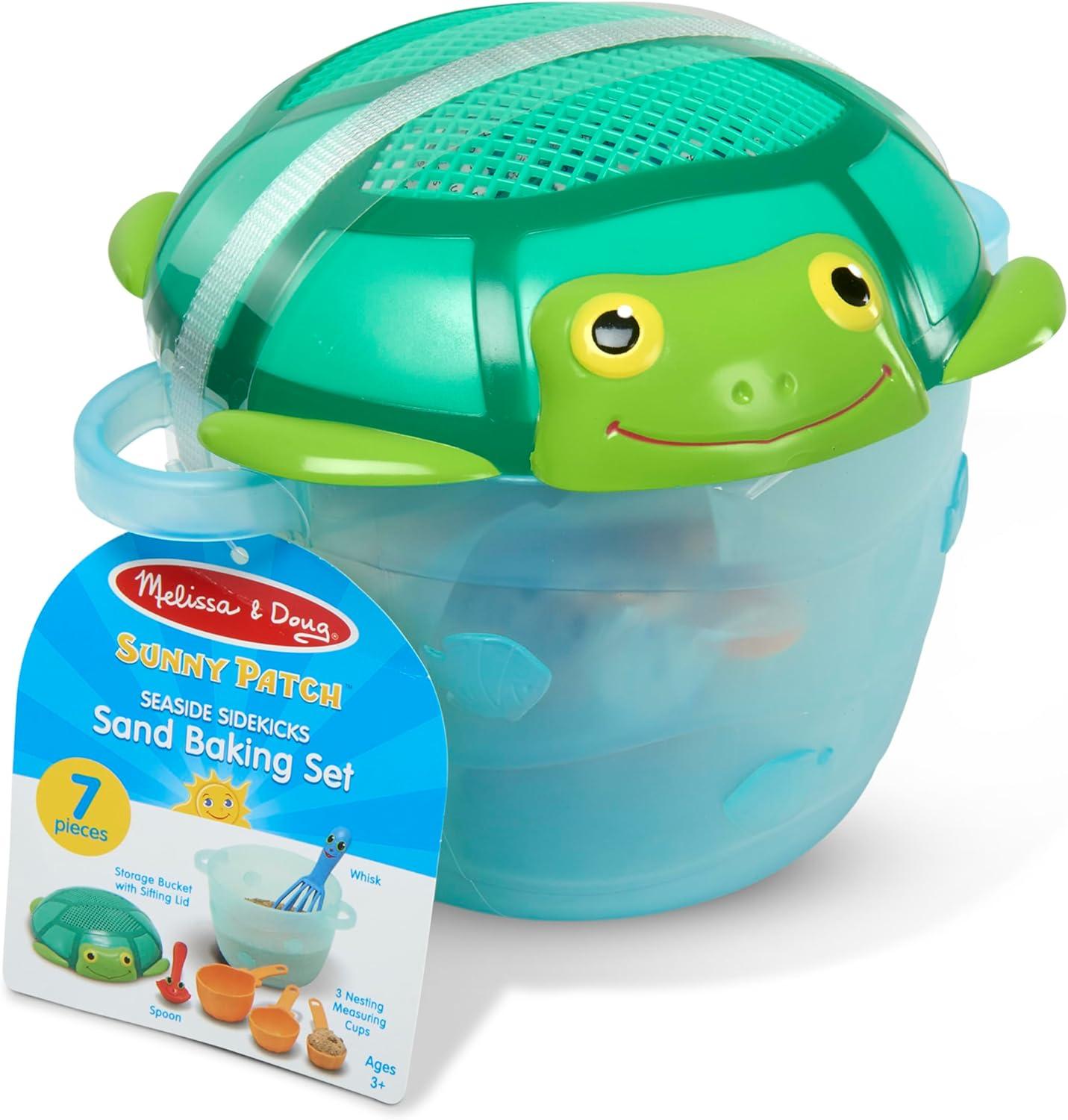 imageMelissa ampamp Doug Sunny Patch Seaside Sidekicks Sand Baking SetBeach Toy Outdoor Play for Kids Ages 3