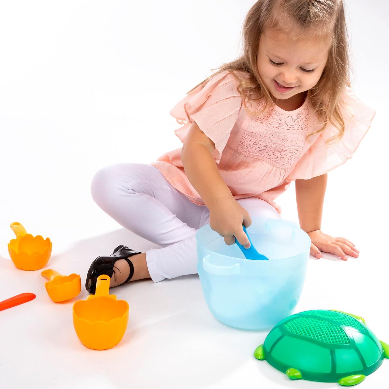 imageMelissa ampamp Doug Sunny Patch Seaside Sidekicks Sand Baking SetBeach Toy Outdoor Play for Kids Ages 3