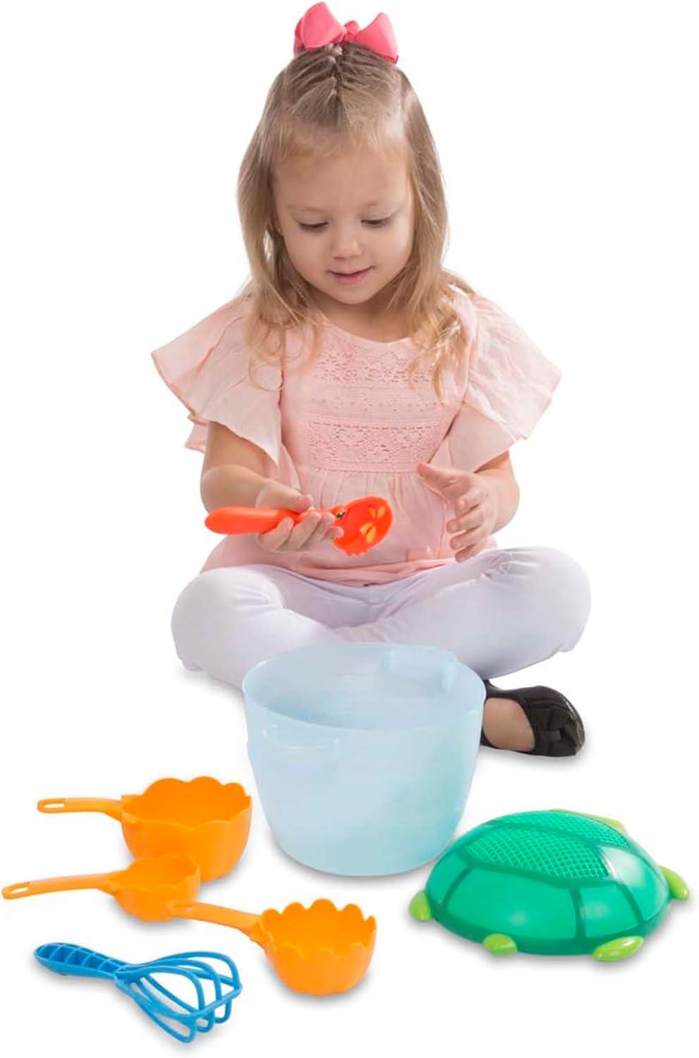 imageMelissa ampamp Doug Sunny Patch Seaside Sidekicks Sand Baking SetBeach Toy Outdoor Play for Kids Ages 3