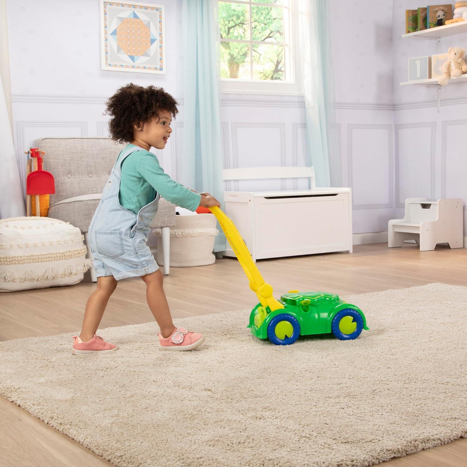 imageMelissa ampamp Doug Sunny Patch Snappy Turtle Lawn Mower  Pretend Play Toy for Kids TurtleThemed Pretend Kids Lawn Mower Developmental Push Toy for ToddlersFrustrationFree Packaging