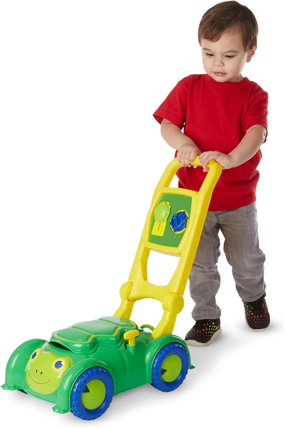 imageMelissa ampamp Doug Sunny Patch Snappy Turtle Lawn Mower  Pretend Play Toy for Kids TurtleThemed Pretend Kids Lawn Mower Developmental Push Toy for ToddlersFrustrationFree Packaging