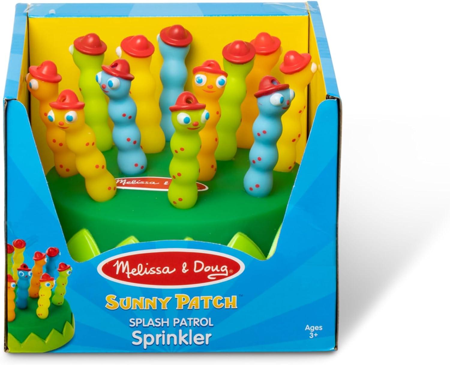imageMelissa ampamp Doug Sunny Patch Splash Patrol Sprinkler Toy with Hose AttachmentMulticolor