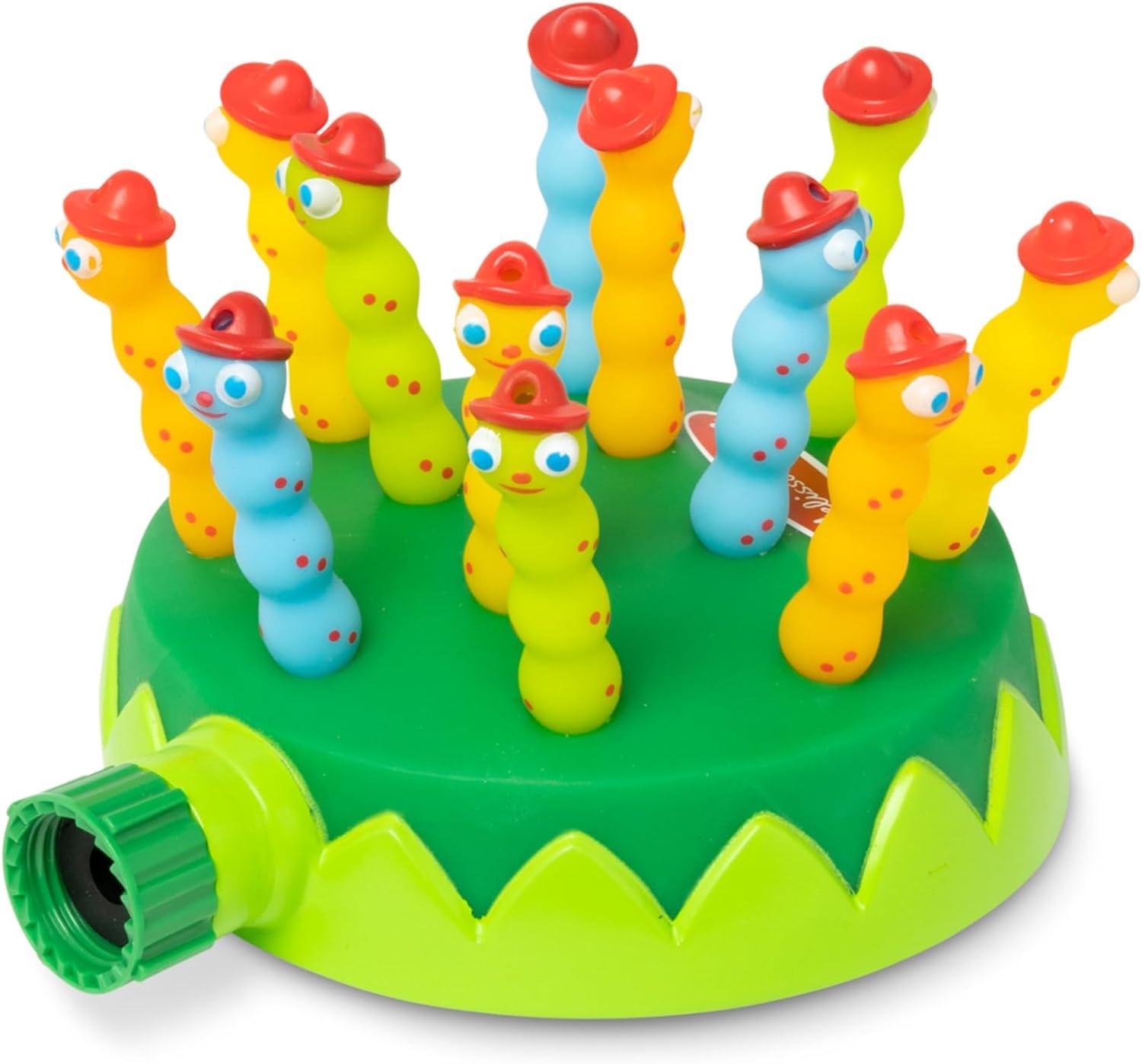 imageMelissa ampamp Doug Sunny Patch Splash Patrol Sprinkler Toy with Hose AttachmentMulticolor