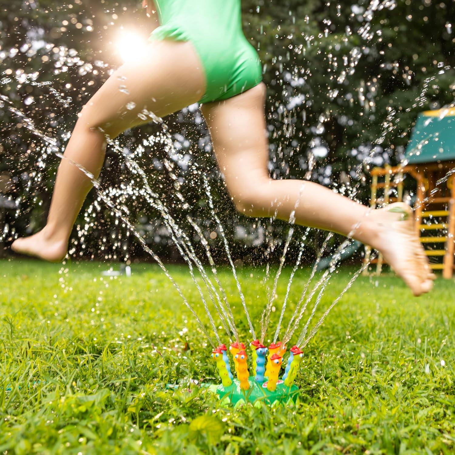 imageMelissa ampamp Doug Sunny Patch Splash Patrol Sprinkler Toy with Hose AttachmentMulticolor