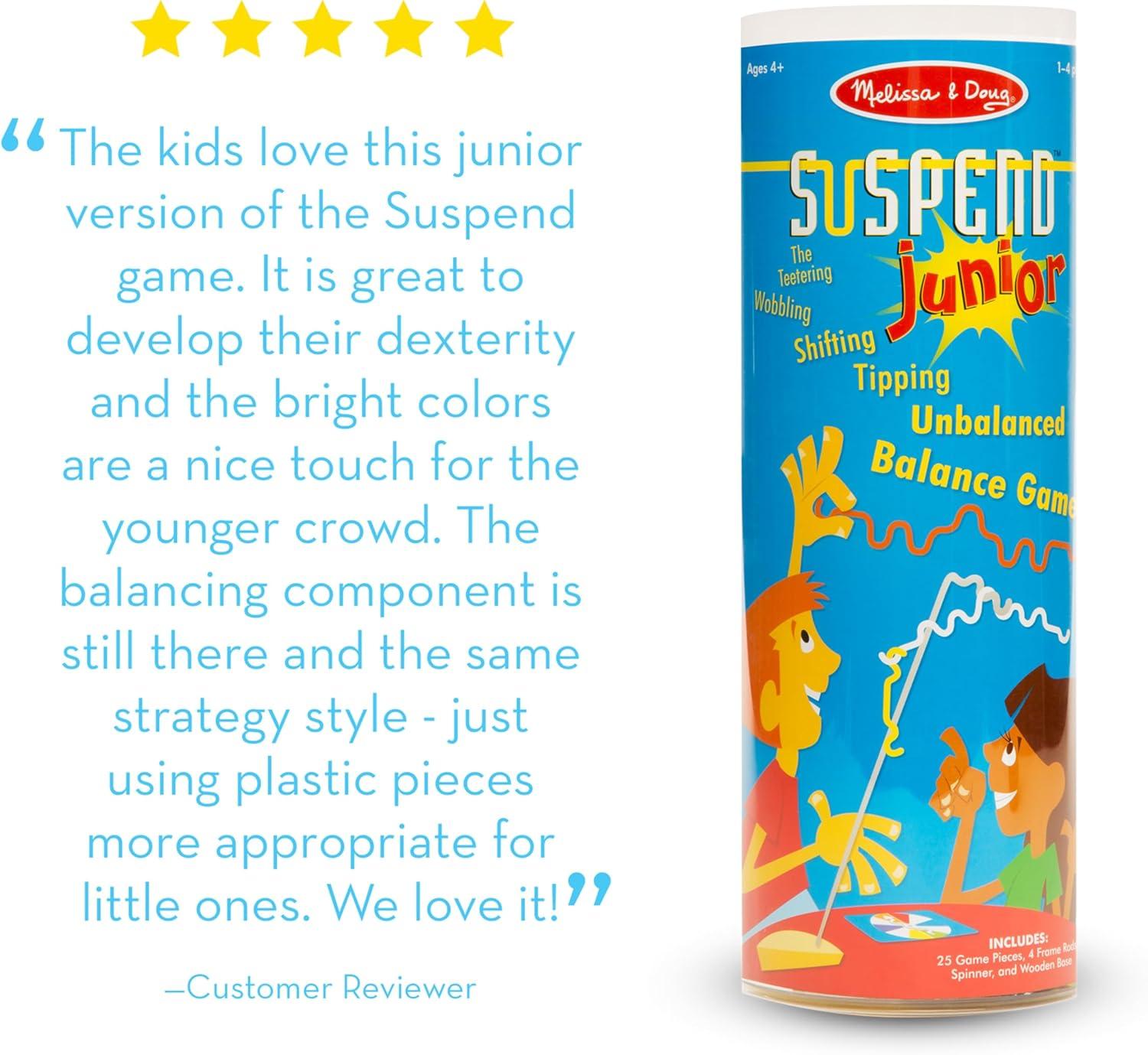 imageMelissa ampamp Doug Suspend Junior Family Game 31 pcs Games for a Family Game Night Quick Games for 14 Players Ages 8