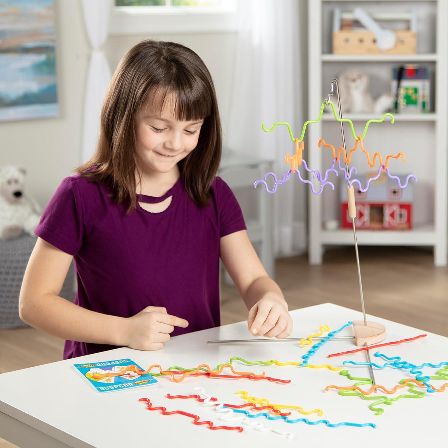 imageMelissa ampamp Doug Suspend Junior Family Game 31 pcs Games for a Family Game Night Quick Games for 14 Players Ages 8