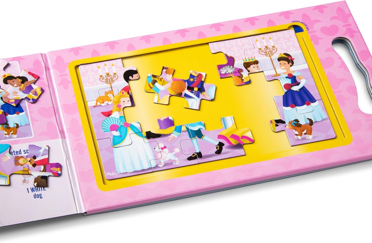 imageMelissa ampamp Doug TakeAlong Magnetic Jigsaw Puzzle Set  On the Farm 2 x 15 Piece Travel Activity Toy for Preschoolers and Kids Ages 3  FSC Certified1 EA