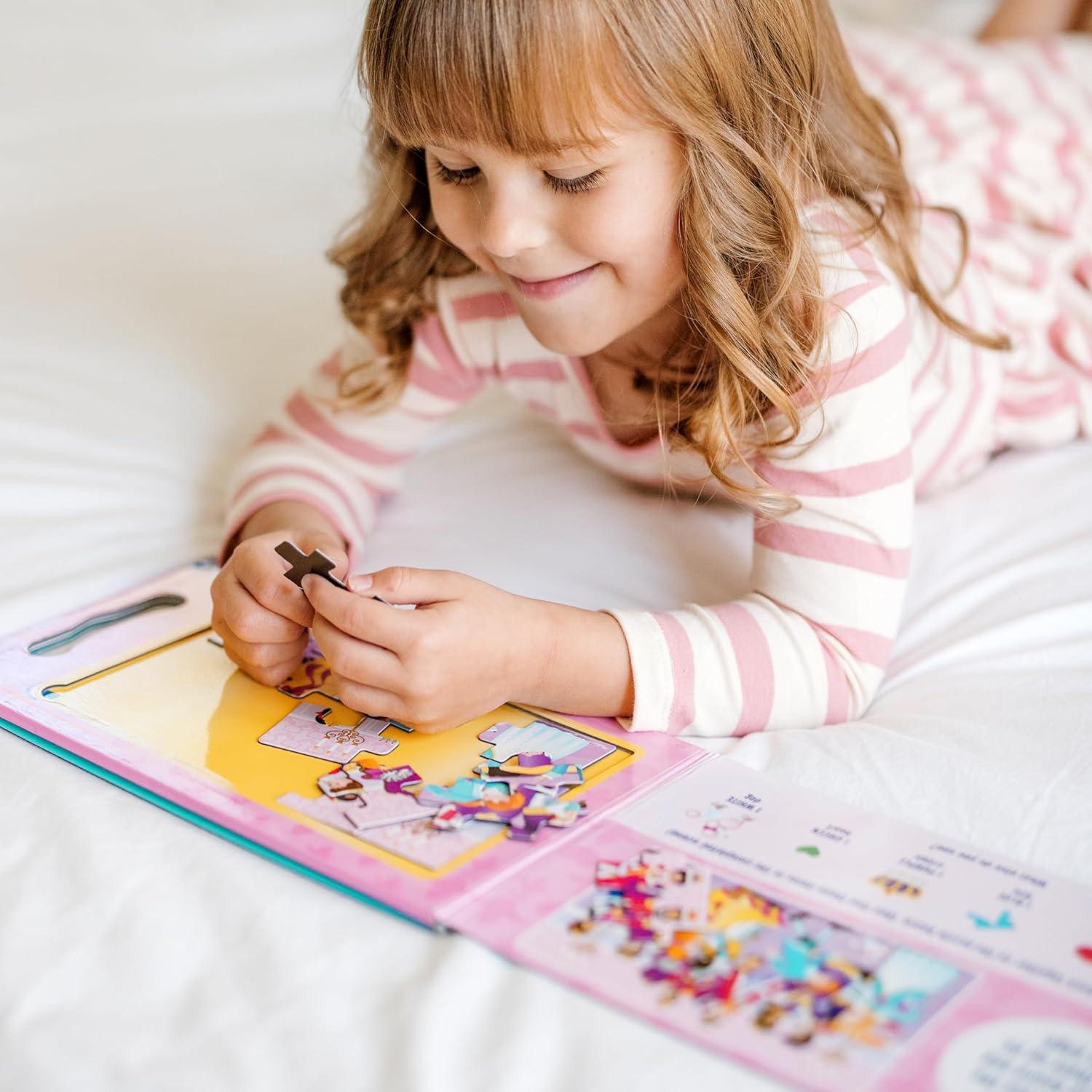 imageMelissa ampamp Doug TakeAlong Magnetic Jigsaw Puzzle Set  On the Farm 2 x 15 Piece Travel Activity Toy for Preschoolers and Kids Ages 3  FSC Certified1 EA