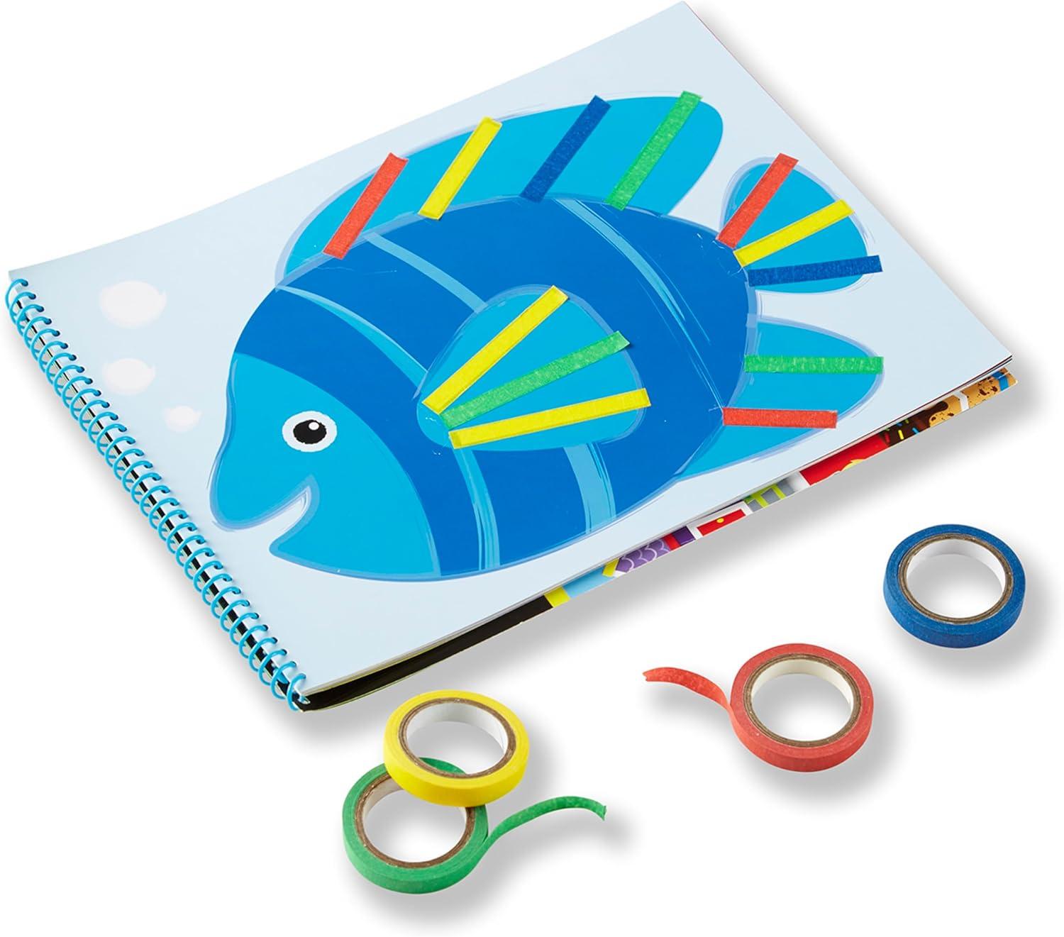 imageMelissa ampamp Doug Tape Activity Book 4 Rolls of EasyTear Tape and 20 Reusable Scenes