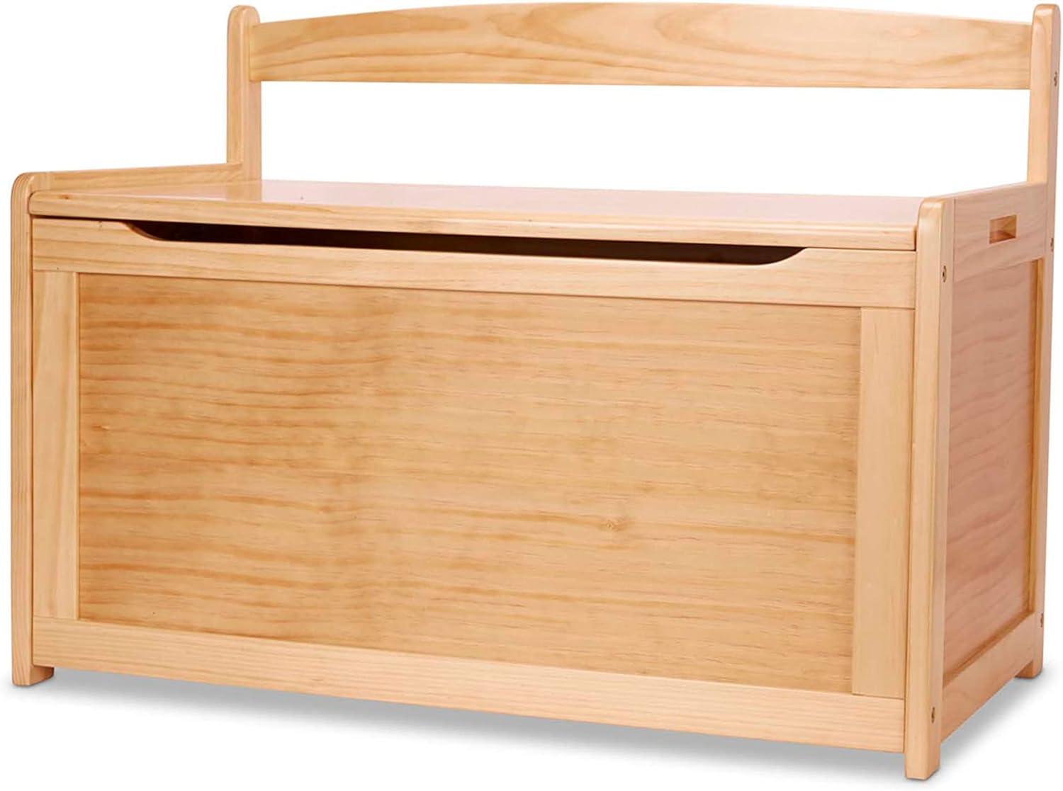 imageMelissa ampamp Doug Toy Chest Wooden Toy Storage Box with SafetyHinged Lid Kids Toys Storage Organizer for Playroom Bedroom ampamp Montessori Classroom Furniture for Boys ampamp Girls Ages 3Honey