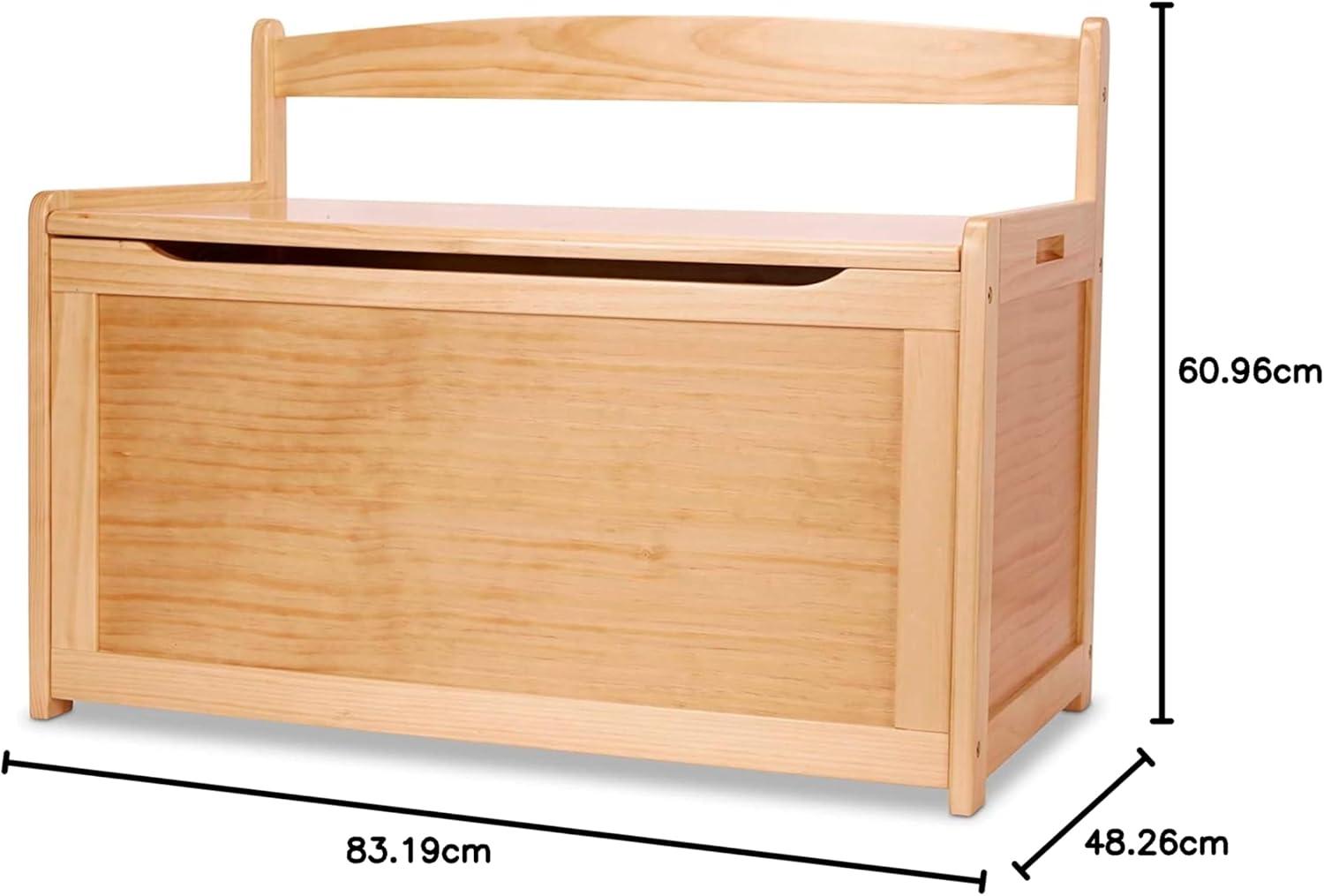 imageMelissa ampamp Doug Toy Chest Wooden Toy Storage Box with SafetyHinged Lid Kids Toys Storage Organizer for Playroom Bedroom ampamp Montessori Classroom Furniture for Boys ampamp Girls Ages 3Honey