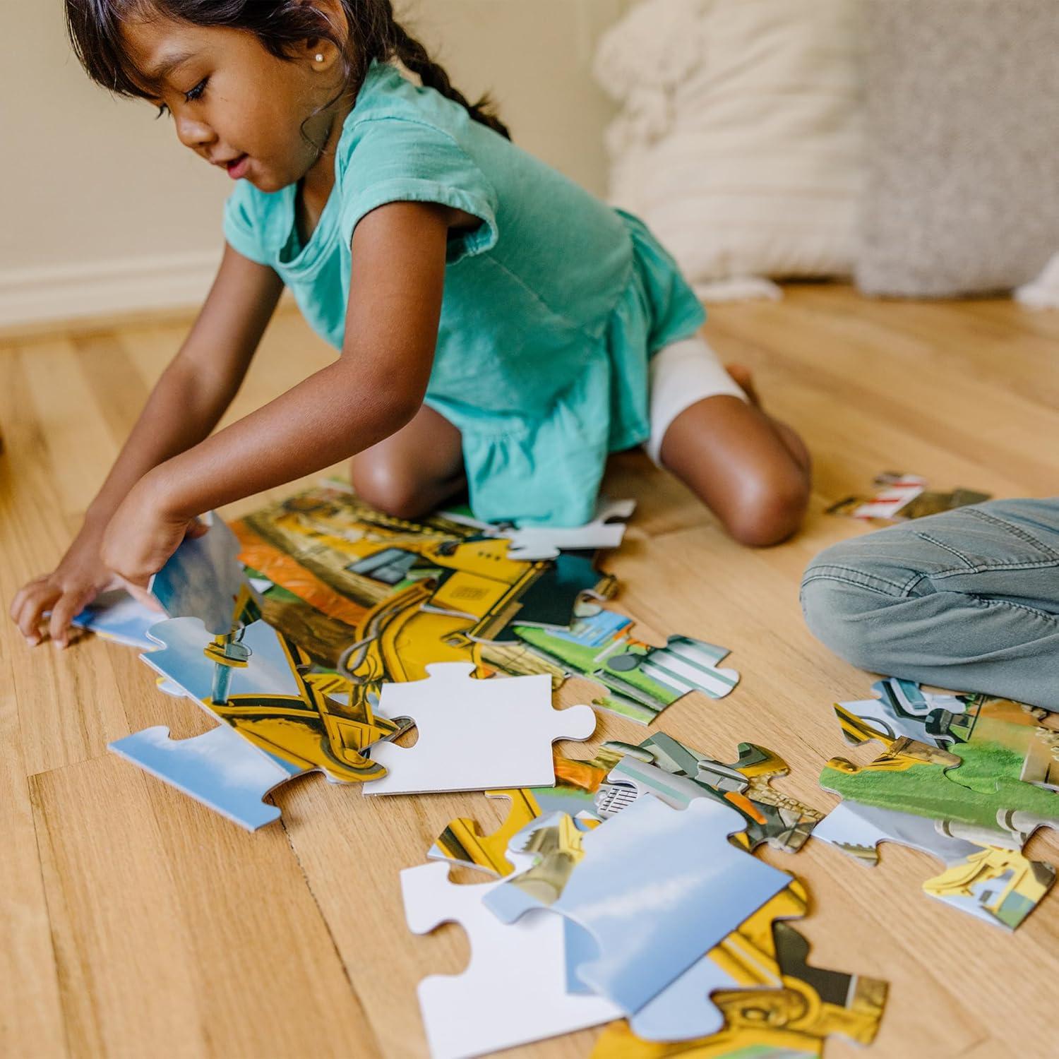 imageMelissa ampamp Doug Underwater Ocean Floor Puzzle 48 pc Jumbo Jigsaw Puzzle Educational Screen Free Activity for Toddler Preschoolers and Kids Ages 3 2 x 3 Feet  FSC CertifiedBuilding Site