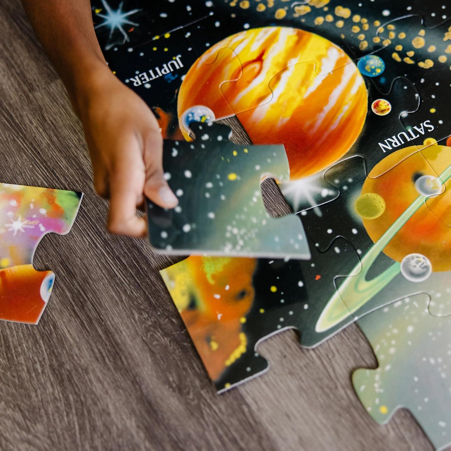 imageMelissa ampamp Doug Underwater Ocean Floor Puzzle 48 pc Jumbo Jigsaw Puzzle Educational Screen Free Activity for Toddler Preschoolers and Kids Ages 3 2 x 3 Feet  FSC CertifiedSolar System