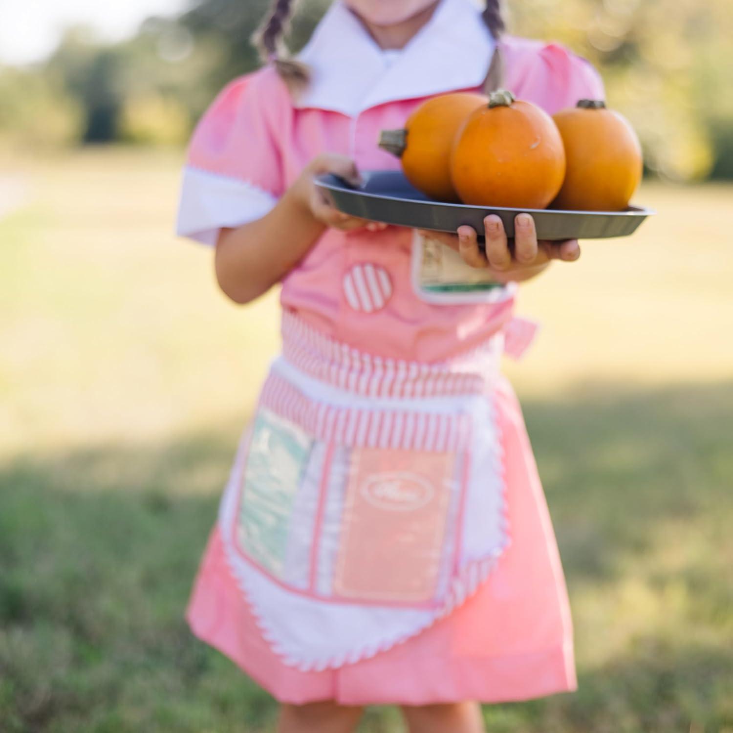 imageMelissa ampamp Doug Waitress Role Play Costume Set 7 pcs  Includes Apron Order Pad Cap