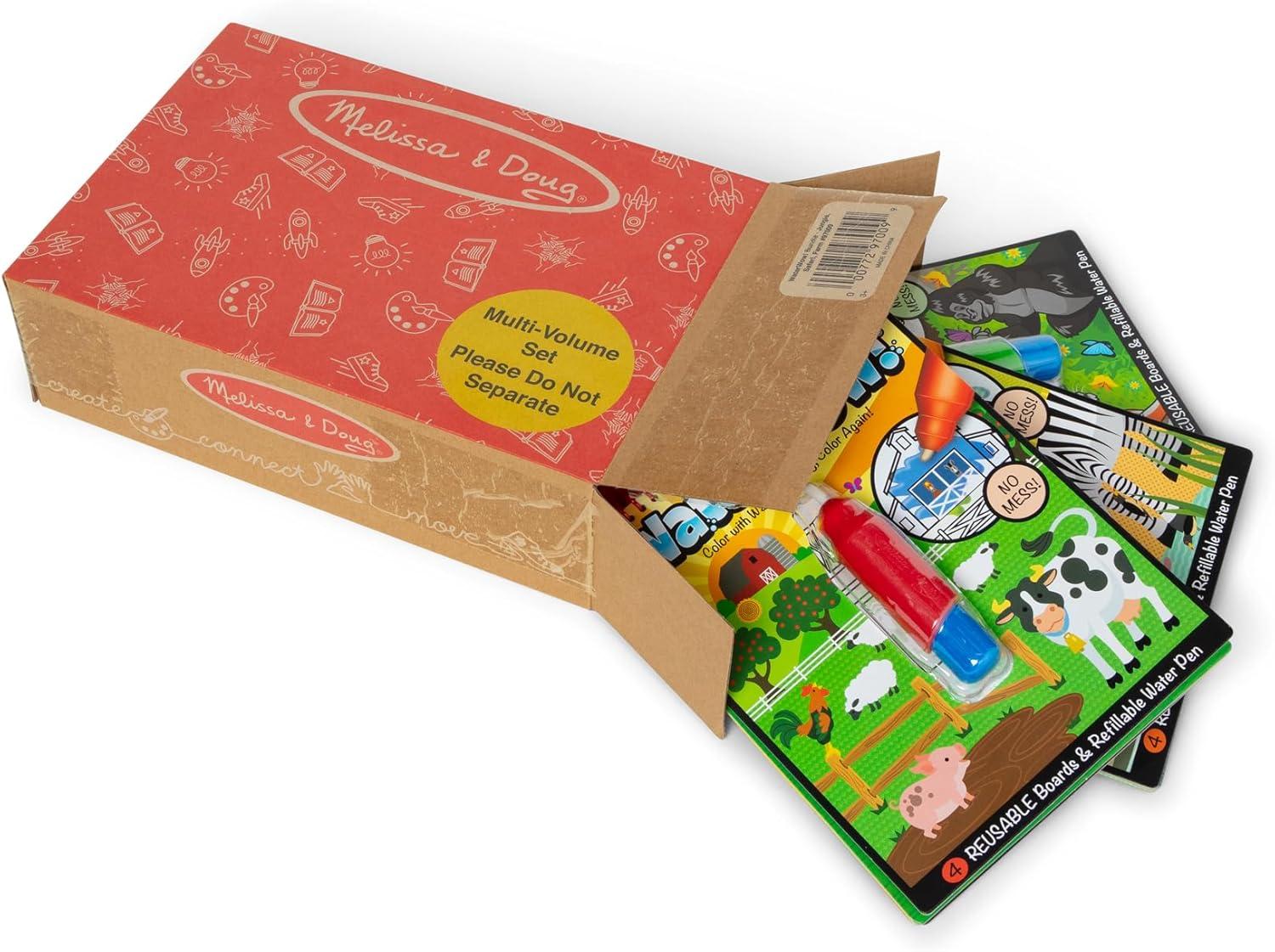 imageMelissa ampamp Doug Water Wow  Water Reveal Pad Bundle  Farm Safari ampamp Under The SeaBundle Jungle  Safari  Farm