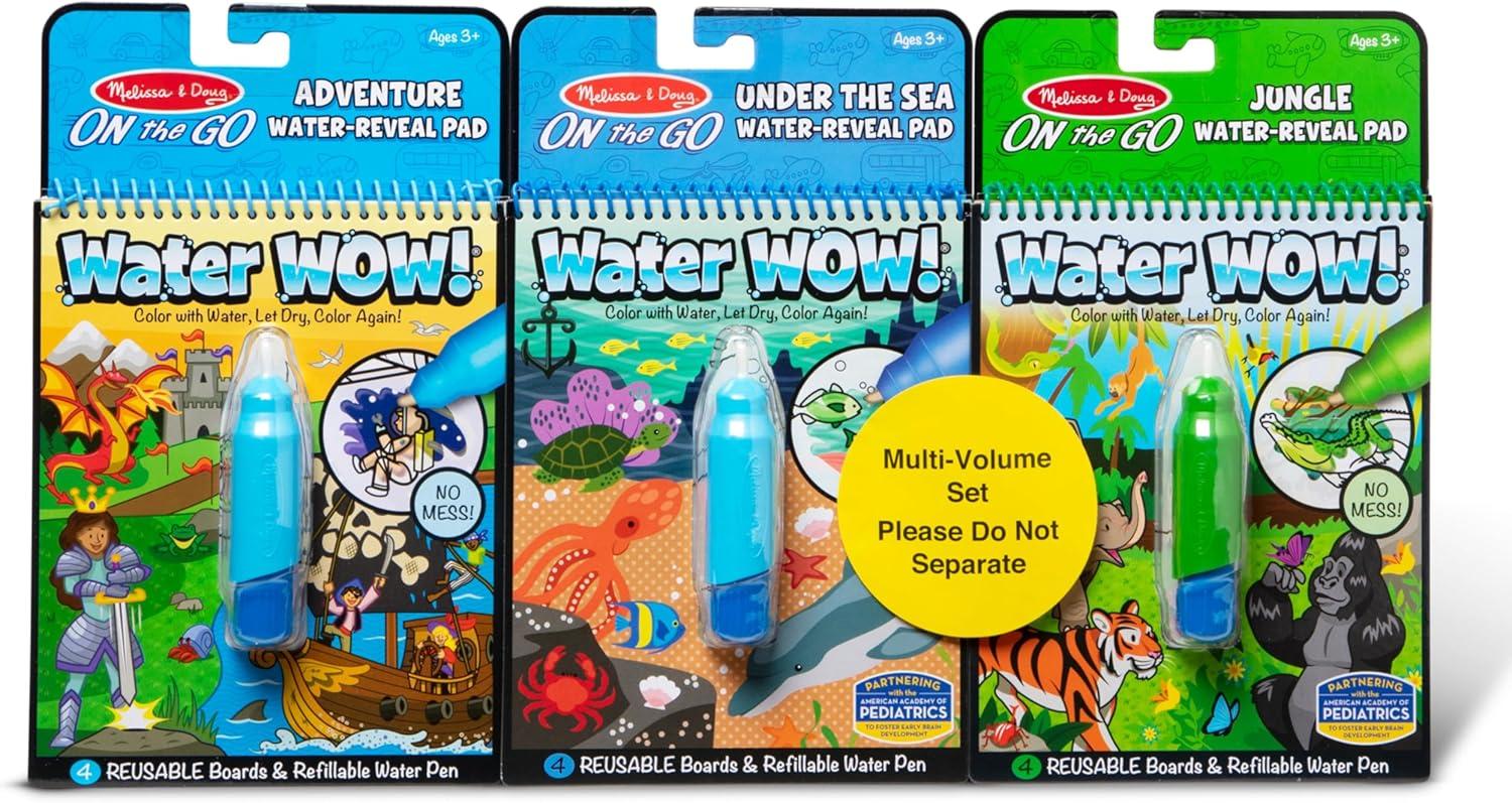 imageMelissa ampamp Doug Water Wow  Water Reveal Pad Bundle  Farm Safari ampamp Under The SeaBundle Jungle  Under The Sea  Adventure