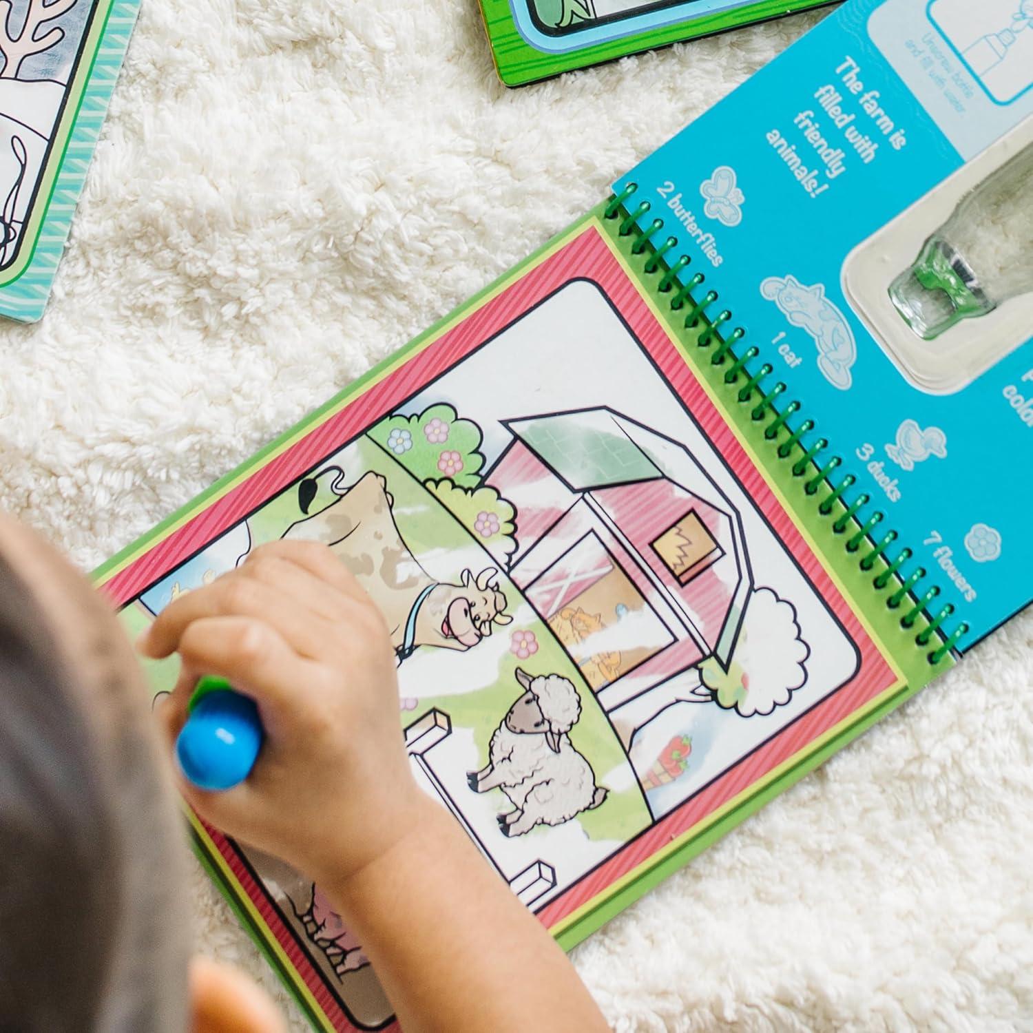 imageMelissa ampamp Doug Water Wow  Water Reveal Pad Bundle  Farm Safari ampamp Under The SeaBundle Vehicles  Animals  Safari
