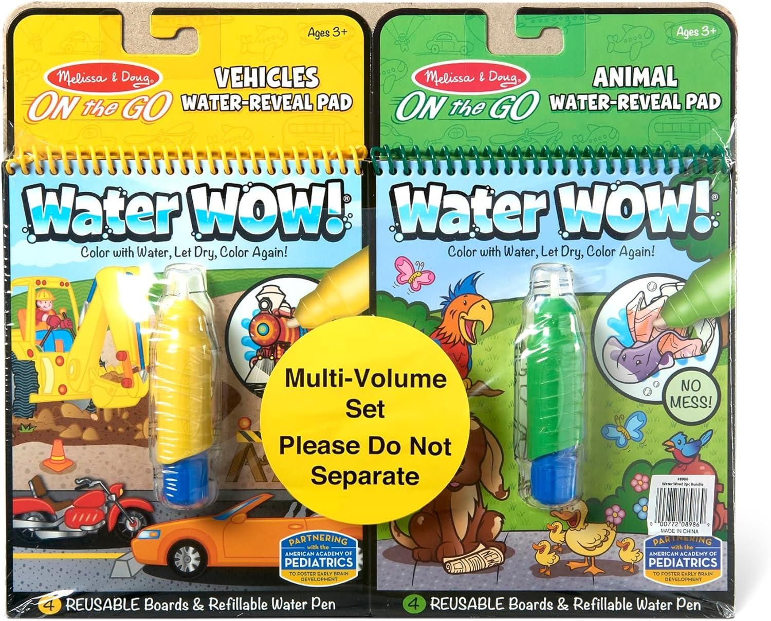 imageMelissa ampamp Doug Water Wow  Water Reveal Pad Bundle  Farm Safari ampamp Under The SeaBundle Vehicles  Animals