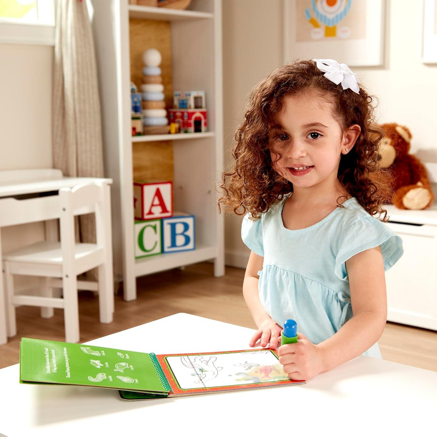 imageMelissa ampamp Doug Water Wow Mess Free Coloring Book Reusable WaterReveal Activity Pad On The Farm Travel Toys Party Favors for Toddlers ampamp Kids Ages 3Jungle