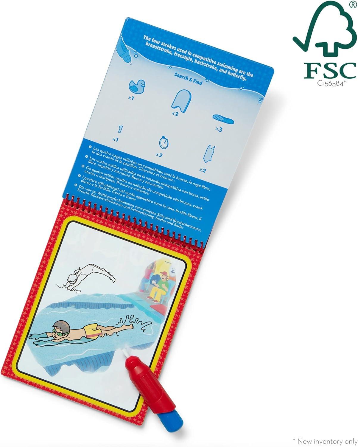 imageMelissa ampamp Doug Water Wow Mess Free Coloring Book Reusable WaterReveal Activity Pad On The Farm Travel Toys Party Favors for Toddlers ampamp Kids Ages 3Jungle