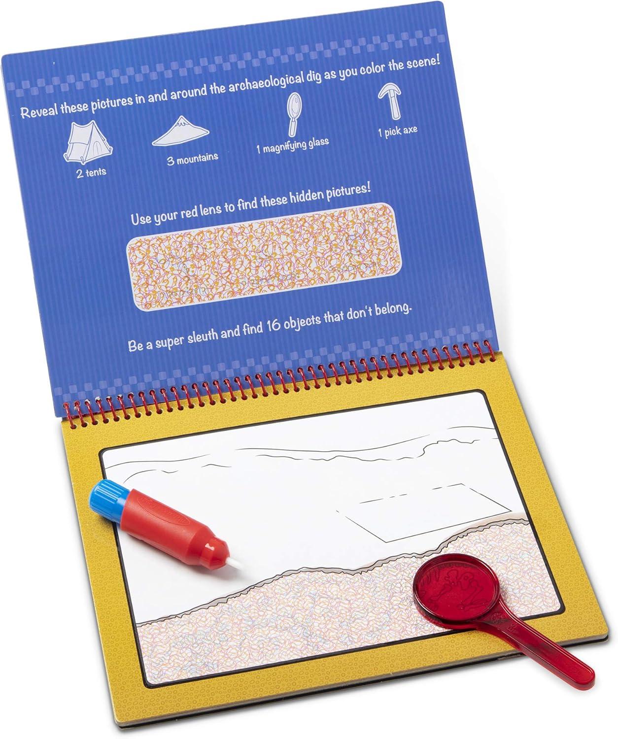imageMelissa ampamp Doug Water Wow Reusable ColorwithWater Deluxe Travel Activity Pad 2 Pack  Around Town Animal AnticsAdventure