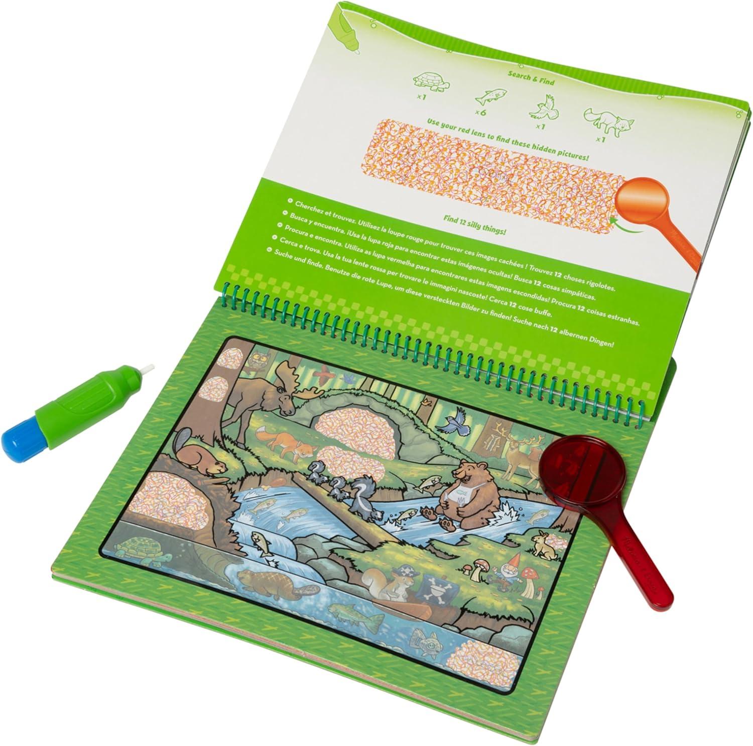 imageMelissa ampamp Doug Water Wow Reusable ColorwithWater Deluxe Travel Activity Pad 2 Pack  Around Town Animal AnticsAnimal Antics