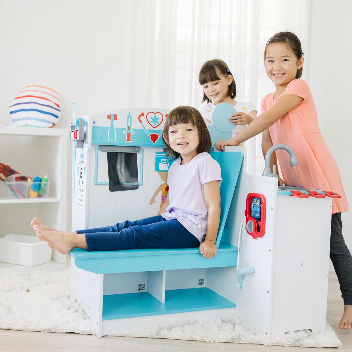 imageMelissa ampamp Doug Wooden Get Well Doctor Activity Center  Waiting Room Exam Room CheckIn Area  FSC CertifiedDoctor Activity Center