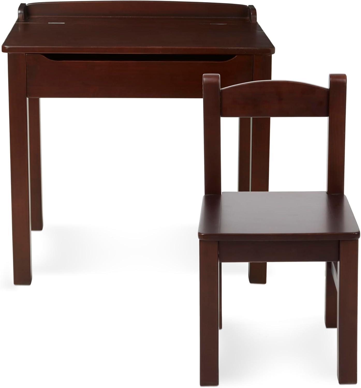 imageMelissa ampamp Doug Wooden LiftTop Desk ampamp Chair  Espresso