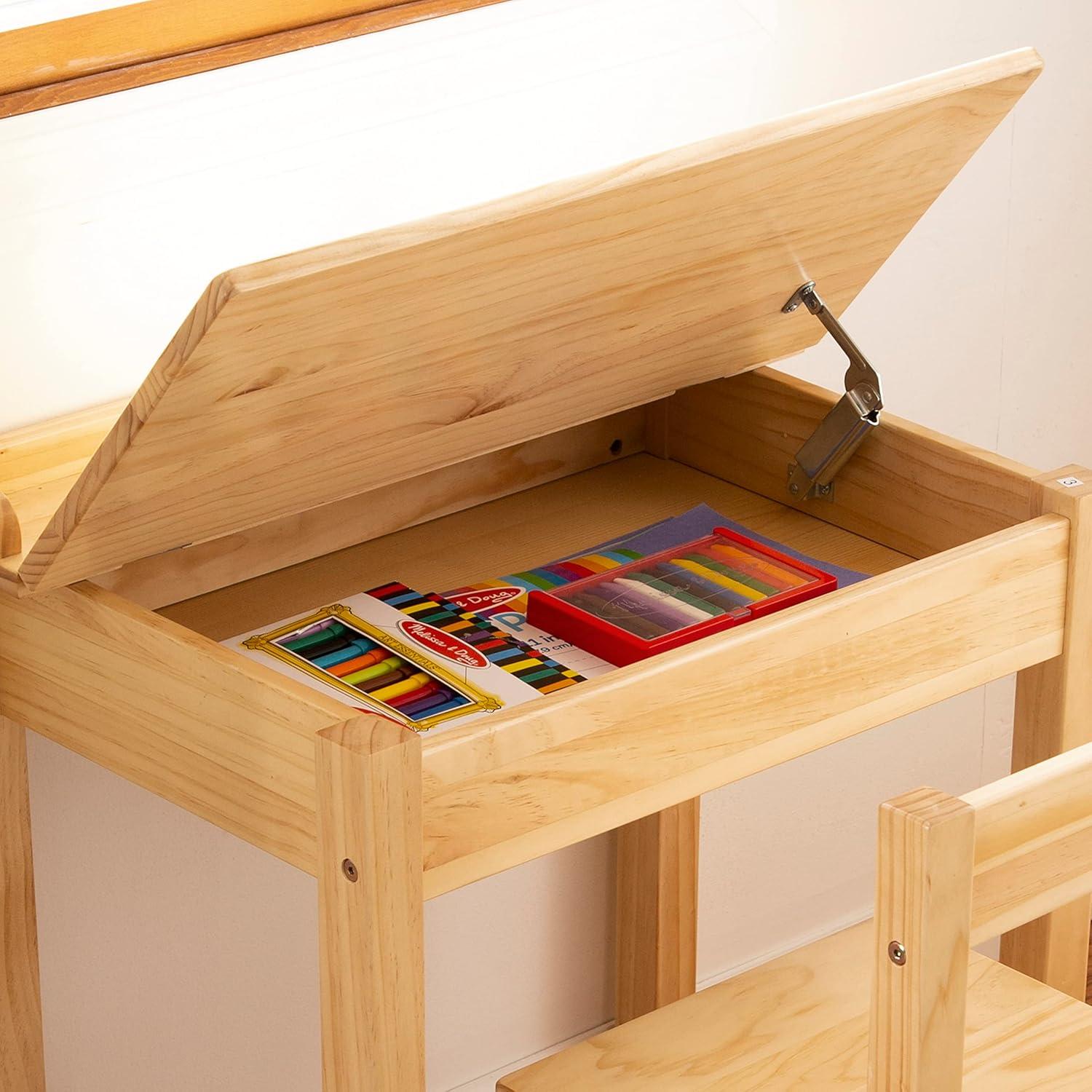 imageMelissa ampamp Doug Wooden LiftTop Desk ampamp Chair  HoneyBlonde