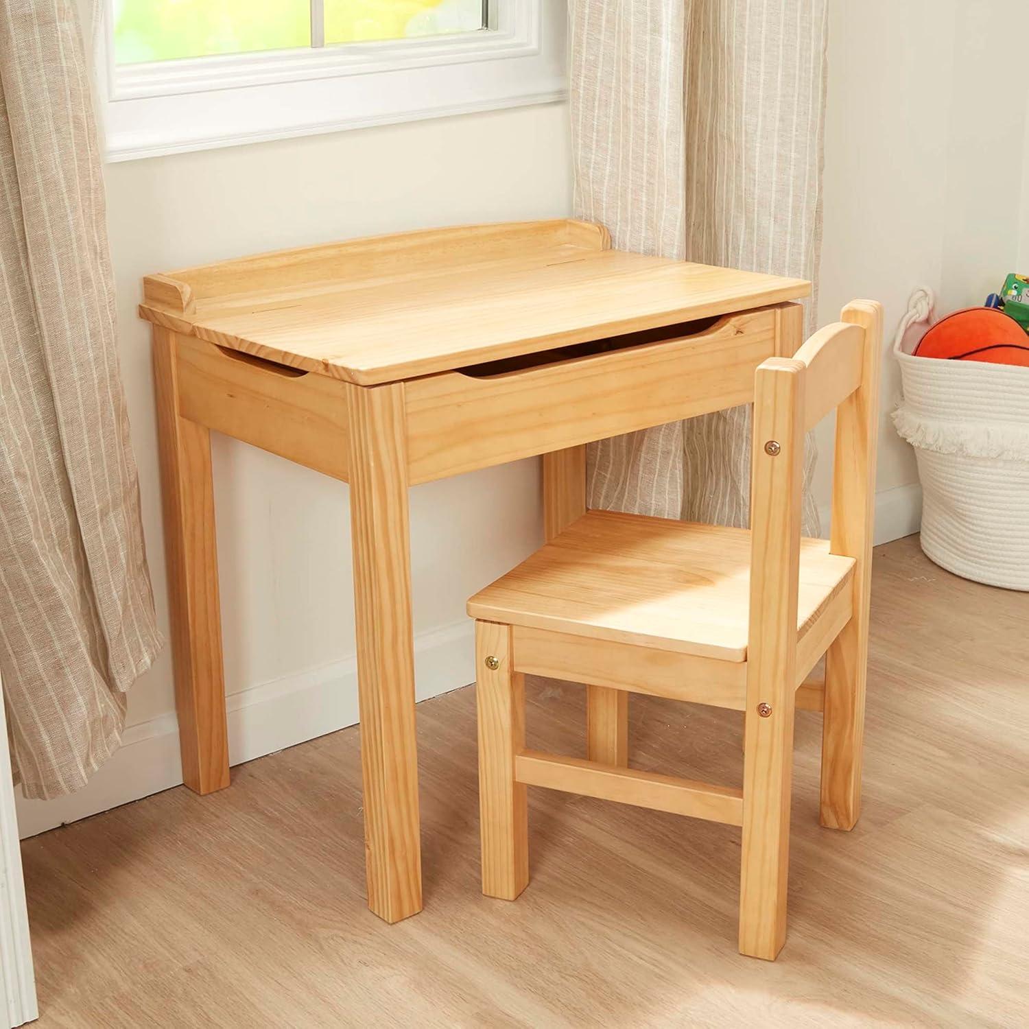 imageMelissa ampamp Doug Wooden LiftTop Desk ampamp Chair  HoneyBlonde