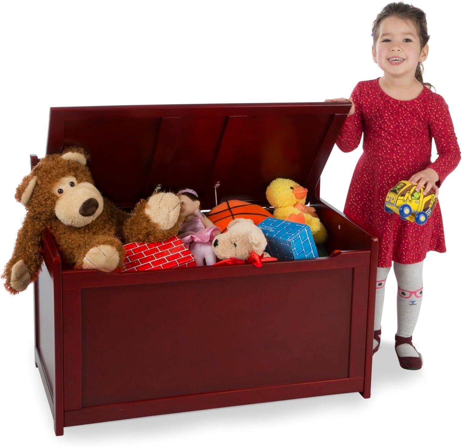 imageMelissa ampamp Doug Wooden Toy Chest  Espresso