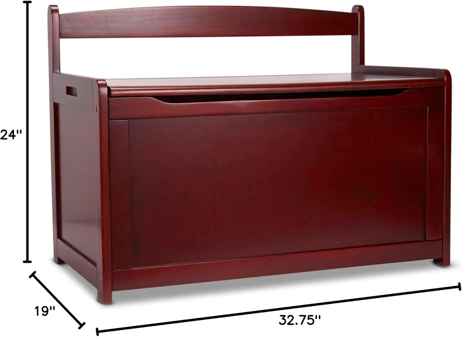 imageMelissa ampamp Doug Wooden Toy Chest  Espresso