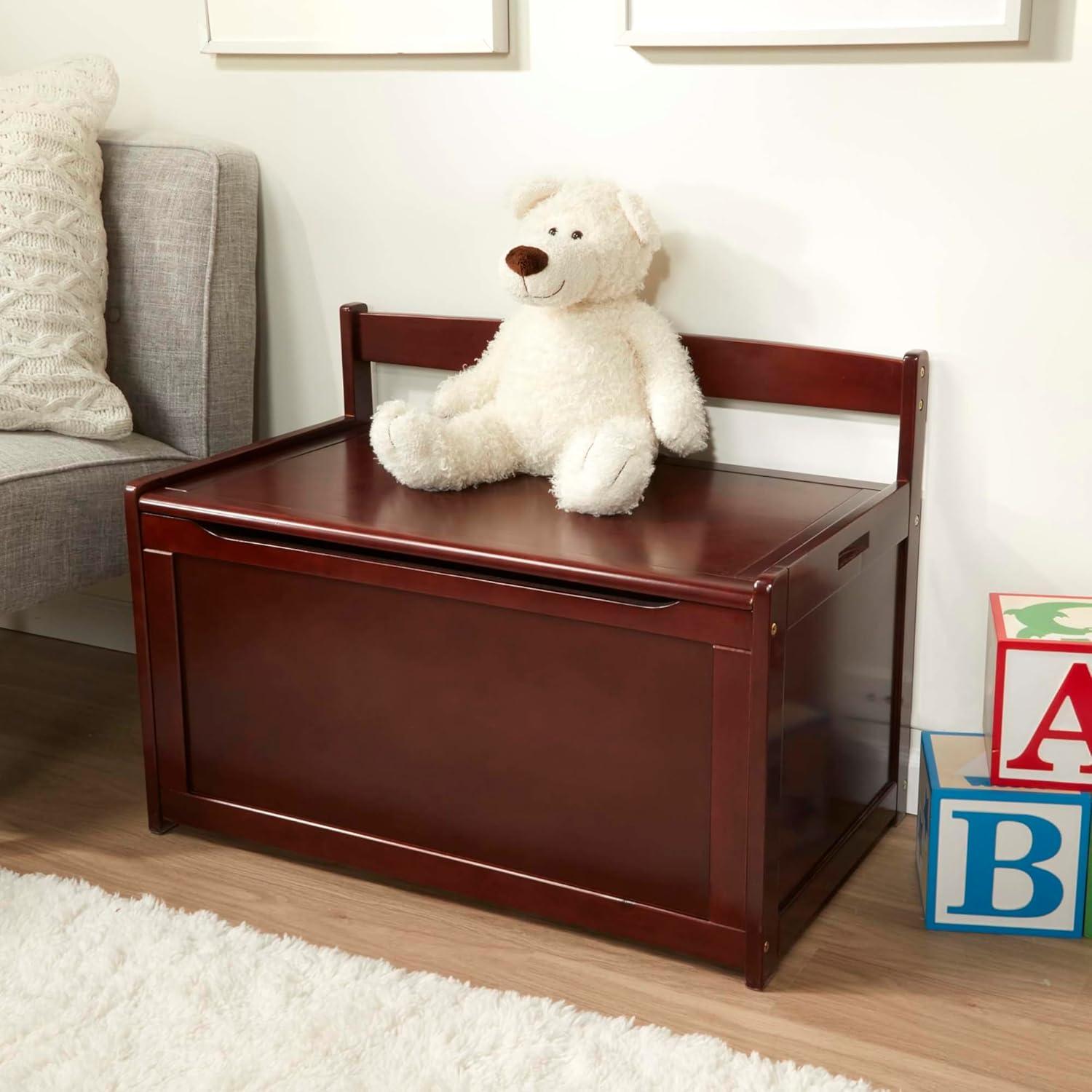 imageMelissa ampamp Doug Wooden Toy Chest  Espresso