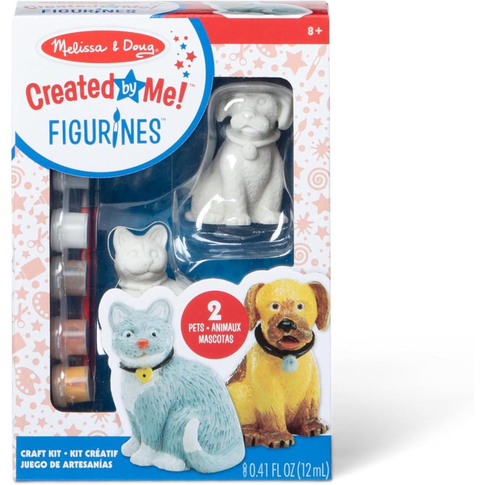 imageMelissa ampamp Doug Created by Me Horse Figurines Craft Kit 2 Resin Horses 6 Paints PaintbrushPets
