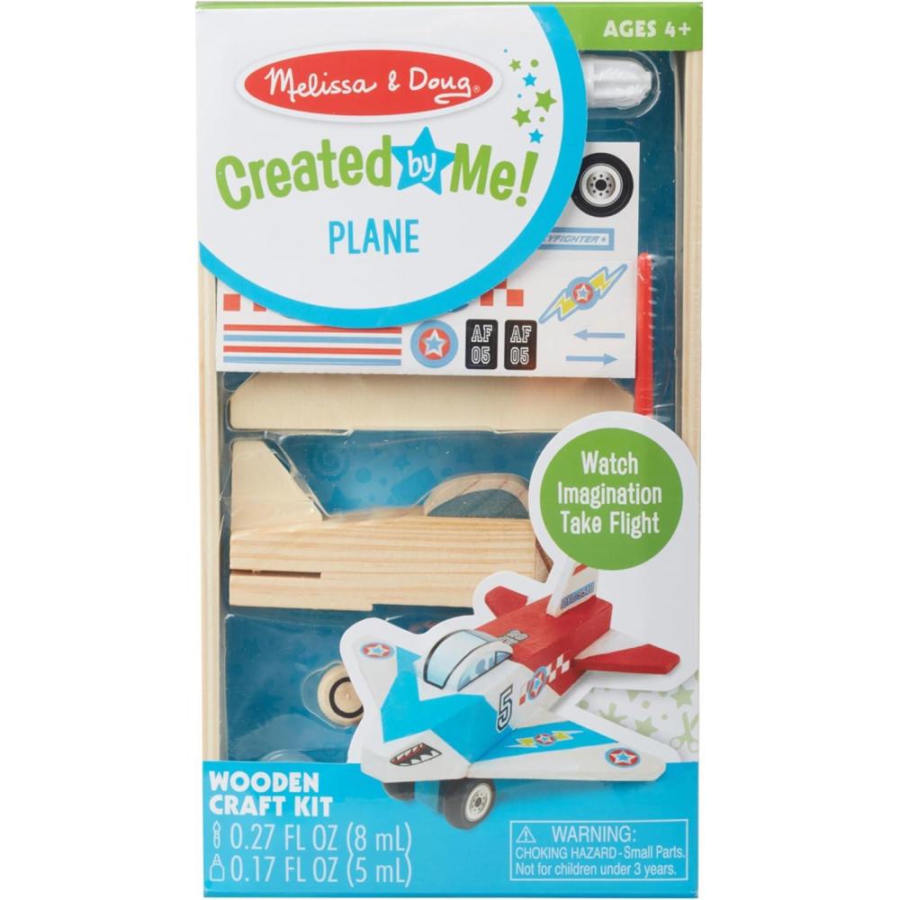 imageMelissa ampamp Doug DecorateYourOwn Wooden Plane Craft Kit