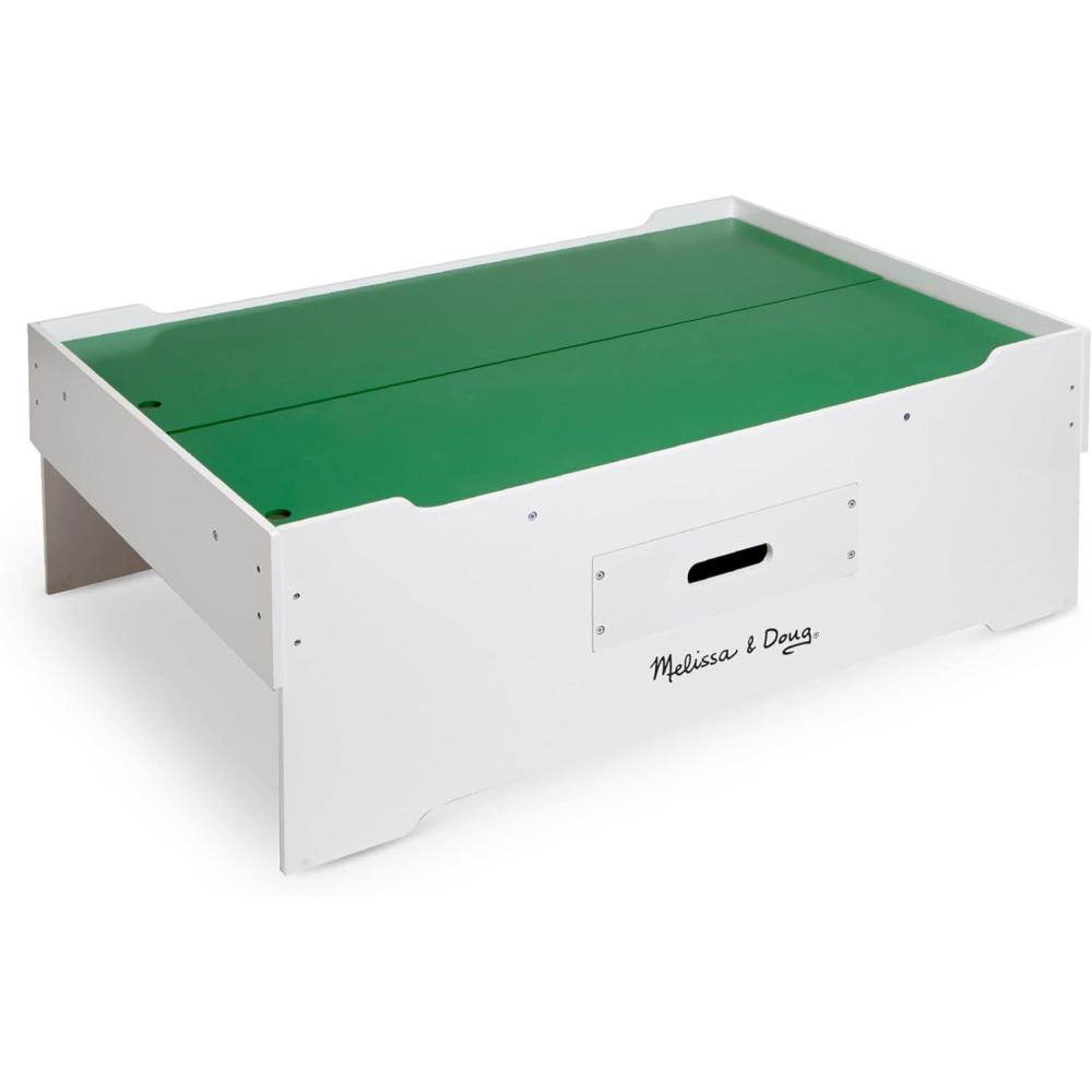 imageMelissa ampamp Doug Deluxe Wooden MultiActivity Play Table for Playroom