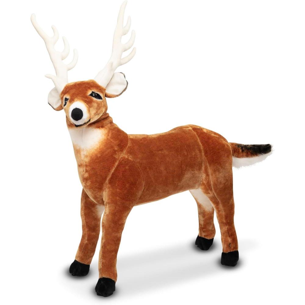 imageMelissa ampamp Doug Giant Deer  Lifelike Stuffed Animal Over 3 feet Long