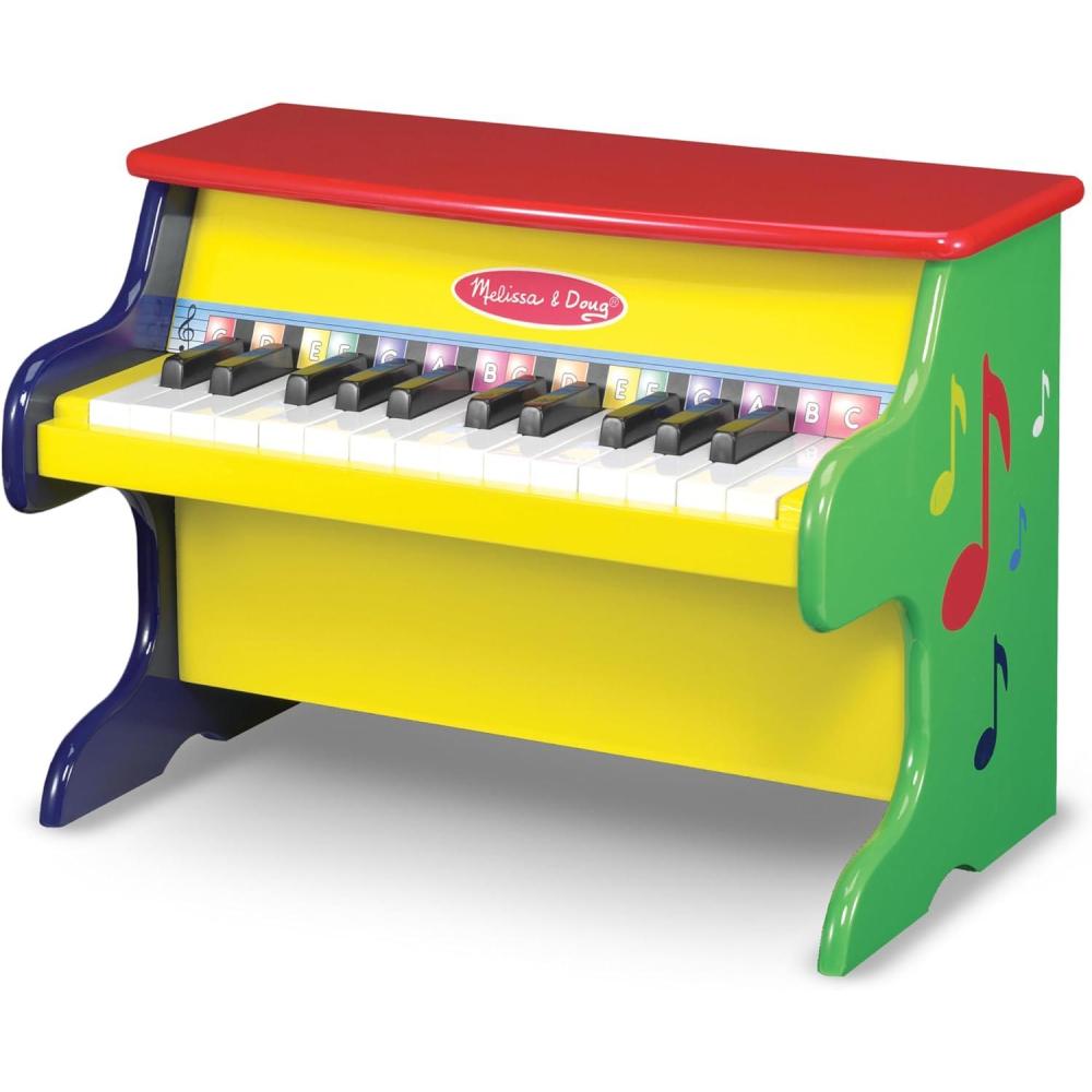 imageMelissa ampamp Doug LearntoPlay Piano with 25 Keys and ColorCoded Songbook Toy Piano Kids Toddler Toys for Ages 3