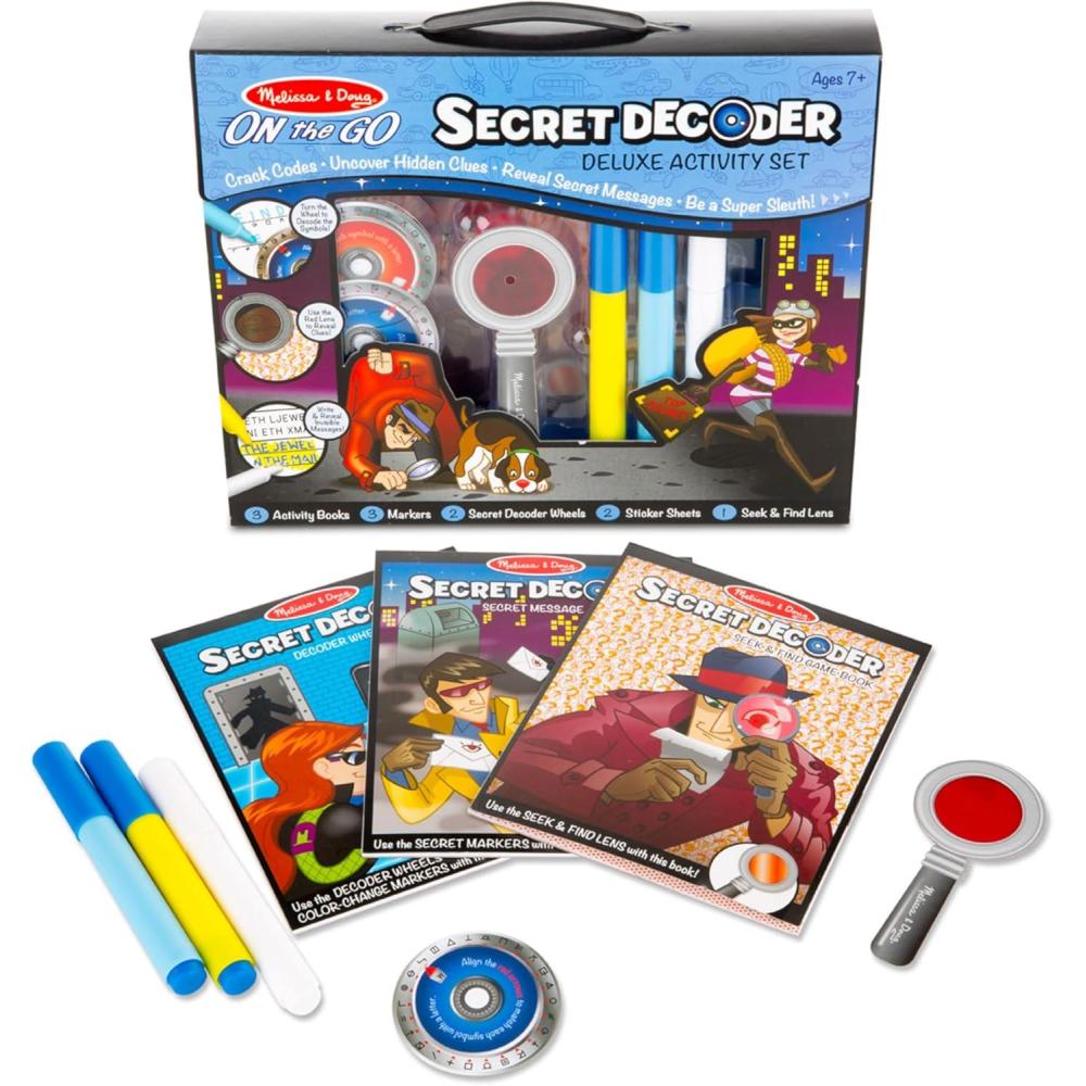 imageMelissa ampamp Doug On The Go Secret Decoder Deluxe Activity Set and Super Sleuth ToyRetail Version
