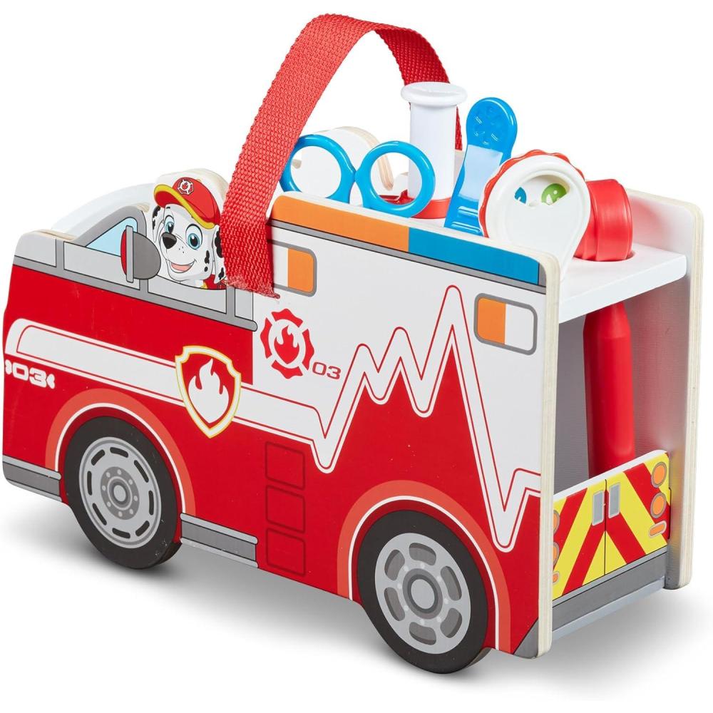 imageMelissa ampamp Doug PAW Patrol Marshalls Wooden Rescue EMT Caddy 14 Pieces