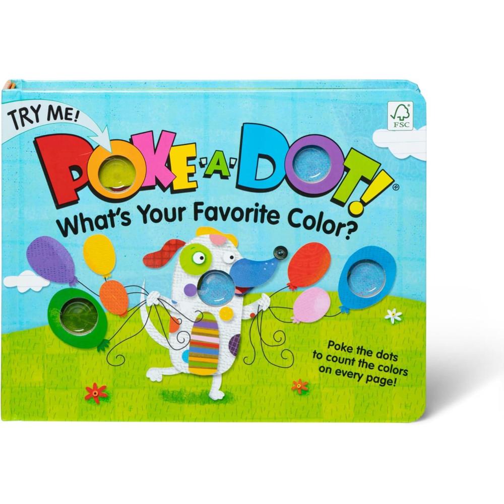 imageMelissa ampamp Doug PokeaDot Whats Your Favorite Color Interactive Childrens Board Book with Buttons to Pop Educational Sensory Toy for Toddlers ampamp Preschoolers Ages 3  FSC CertifiedMulti